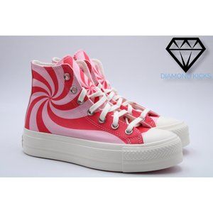 Converse Women's Chuck Taylor Star Lift Platform Hi Top Pink Candy A05175C